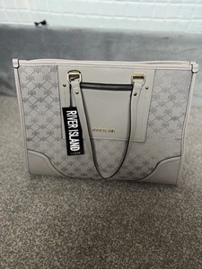Ladies Grey Large Shoulder / Shopper Tote Bag From River Island - New - Picture 1 of 6