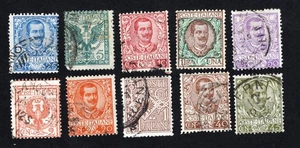 Italy 1901 set of stamps Mi# 74-83 used CV=28.8$ - Picture 1 of 2