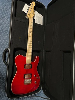 G&L Tribute Series ASAT Deluxe Red HH Tele modified MINT - Image 1 of 4