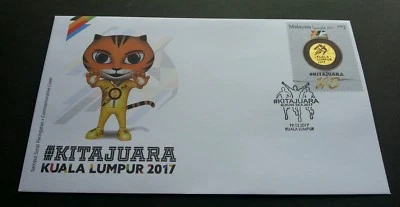 Malaysia 29th SEA Games 9th Asean 2017 Winner Tiger Cover *gold foil *unusual - Image 1 of 3
