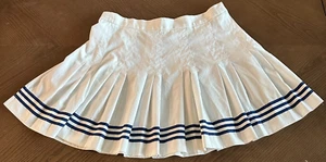 Mini Falda Deportiva Tenis Vintage Años 80 Quantum Clásica Blanca Plisada Talla 12 - Imagen 1 de 5