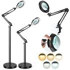 Drdefi 10X Magnifying Glass with Light and Stand, 3-in-1 Adjustable Swing Arm...