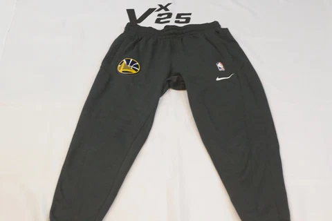 NBA Golden State Warriors Nike Dri-Fit Team Issued Warm Up Jogger Pants Sz Lg Cover