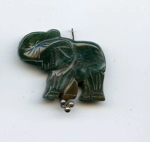 Jade Elefant Anhänger 13gr 40x30 6415M - Bild 1 von 1
