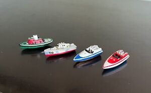 Vintage Galoob Micro Machines Lot - Boats - Tug Boat, PT 119, Speed Boats