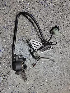 13-17 kawasaki ninja 300 REAR BACK BRAKE CALIPER W Master Cylinder and HOSE FULL - Picture 1 of 4