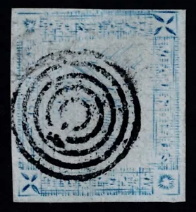 Mauritius 1859 2d Blue Lapirot Crisp Target 4m Pos. 6 SG 39 VFU Cat .£950.00 - Picture 1 of 1