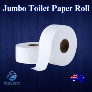 8x Jumbo Toilet Paper Rolls Super Premium Quality Extra Soft Roll - 2 ply 300m - Picture 1 of 4
