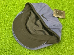 NEW Vintage 90's Nike Golf Blue Newsboy Cabbie Hat Cap Swoosh Y2K Tiger Jordan M - Picture 1 of 7