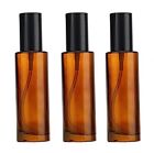 3 PCS 60ML 2OZ Upscale Amber Glass Lotion Bottle Cosmetic Cream Pump Bottle T...