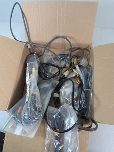 Box of  RCA Vintage Cables Stereo Audio, Some power cables AS-IS - Picture 1 of 13