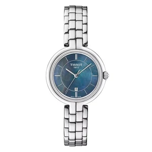 Tissot Flamingo 30 mm Black Pearl MOP Quartz Ladies Watch T094.210.11.121.00 - Picture 1 of 3