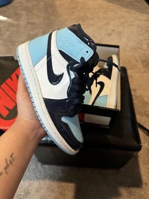 Talla 6W/4.5M Jordan 1 Retro Alto OG Azul Chill, UNC 2019 VNDS Foto 1 de 4