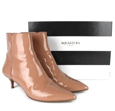 Botines Quant Aquazzura Nude Rosa Francesa Charol Talla 38.5 $895 Con Caja Foto 1 de 4