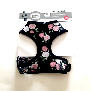 Luvable Friends Dog Pet Harness Size SM Blue Floral Adjustable neck Chest New - Picture 1 of 5