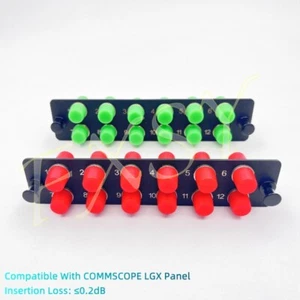 Panel adaptador de fibra óptica LGX 12 FC UPC APC Simplex OS2 COMMSCOPE LGX compatible - Imagen 1 de 9