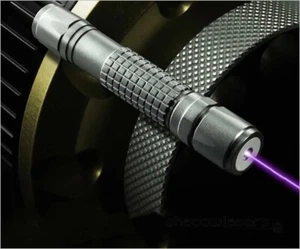 Adjustable Focus 405nm Purple Laser Pointer Pen Light Visible Beam Falshlight - Picture 1 of 7