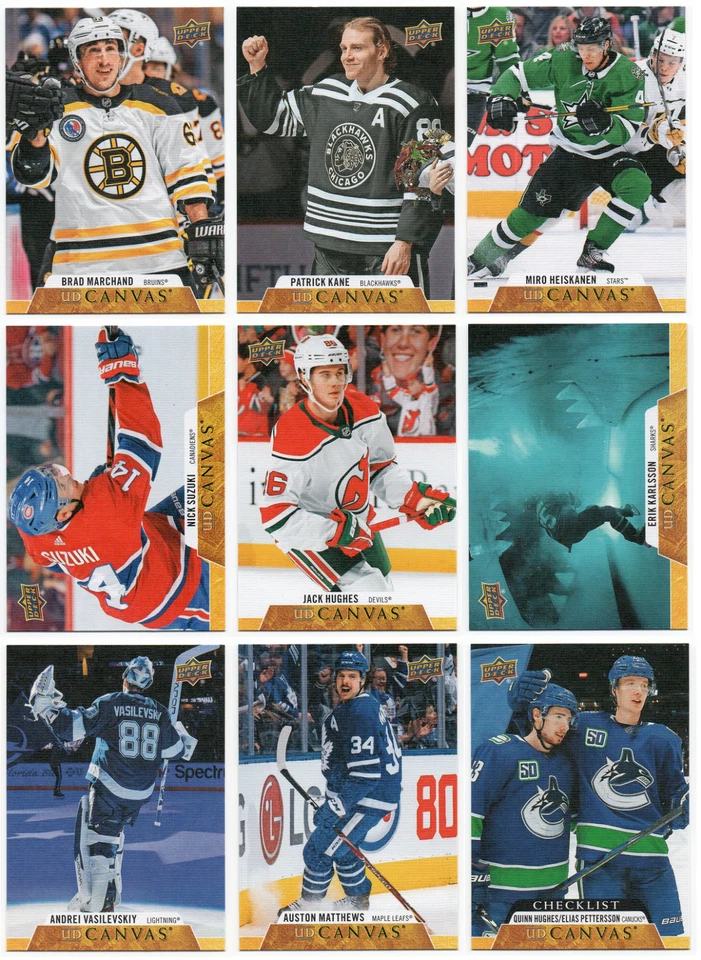2020-21 Upper Deck Series 1 Canvas Veteran Pick Any Complete Your Set - Image 1 of 1