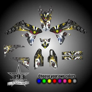 Suzuki RMZ250 2004-2016 Evil Clown / Joker Graphics Decal Sticker Wrap Kit - Picture 1 of 6