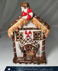 Vintage Tea Light Ceramic Gingerbread House Holiday Decoration