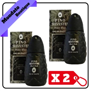 PINO SILVESTRE EDT BLACK MUSK 75ml PROFUMO UOMO (X2) - Foto 1 di 1