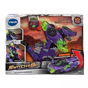 VTech Switch & Go Dragon Roadhog Transforming Vehicle 50 Sounds Phrases FIRE - Picture 1 of 11
