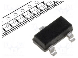 Transistor:NPN;bipolar;45V;0,1A;250mW;SOT23BC847B.215NPNSMD-Transistoren - Picture 1 of 1