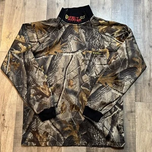 Scent Blocker Plus SLT Realtree Hardwoods Men Medium Camo Pullover Shirt 102289 - Picture 1 of 9