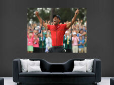 TIGER WOODS POSTER GOLF THE MASTERS AUGUSTA CHAMPION ART WALL PICTURE