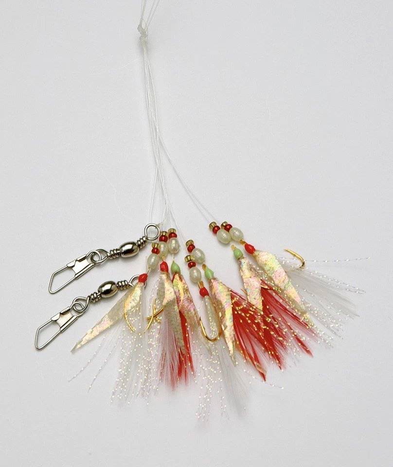 (3,54€/1Stk) Norwegen Paternoster Heringssystem Makrele Dorsch 7 Haken Gr. 6 2,5 - Bild 1 von 1