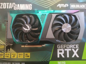 ZOTAC GAMING GeForce RTX 3070 AMP HoloBlack 8GB GDDR6 - Afbeelding 1 van 2