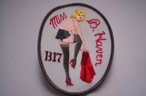 Aufnäher des B17 USAAF Bombergeschwader  Miss B.Haven ca 11x9cm - Bild 1 von 1