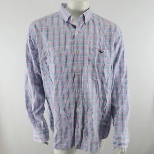 Vineyard Vines Classic Fit Tucker Hemd Herren XL blau rosa Baumwolle und Elasthan - Bild 1 von 7