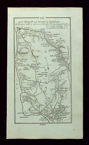 IRELAND, WICKLOW, ARKLOW, ENNISCORTHY, antique road map, Taylor & Skinner, 1783 - Picture 1 of 4