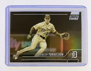 Spencer Torkelson 2022 Topps Stadium Club Chrome Gold Minted Rookie Case Hit MLB - Picture 1 of 4