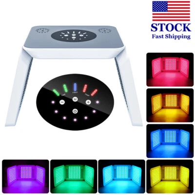 7 Colors LED Facial Mask Light Photon Spray Moisturizing PDT Skin Rejuvenation - Image 1 of 4