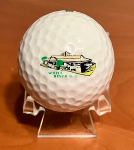 Vintage White Birch Golf Course Logo Golf Ball - Picture 1 of 1