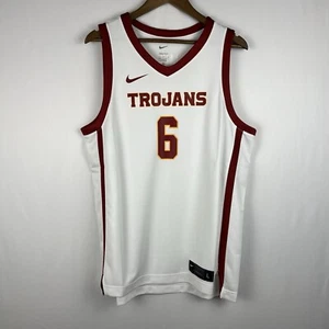 Nike USC Trojans Bronny James #6 White 2023/24 Jersey Men’s Size L Large - Picture 1 of 6