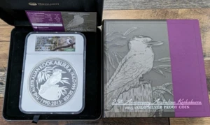 2015 NGC $30 Australia Kookaburra Kilo Silver Proof Coin PF70 1 of First 100 COA - Picture 1 of 4