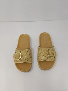 Nine West Women's Giulia Sandal, Light Natural 110, 5.5 - Picture 1 of 6
