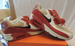 Nike Air Max 90 LTR Sesame Black Red CD6864-200 Boys Girls GS Sz 7 Y Shoes NIB - Picture 1 of 5