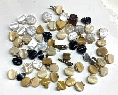 vintage banjo parts 60+ vintage  banjo tuner buttons Luthier parts  lot LOOK - Image 1 of 4