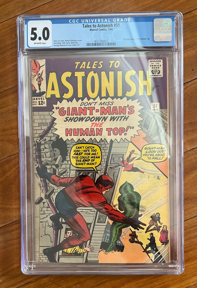 Tales to Astonish #51 CGC 5.0 1964 2nd app of the Human Top - Image 1 of 3