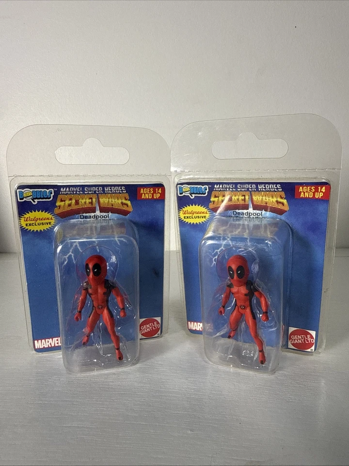 Marvel Deadpool Secret Wars Micro Bobble Head Walgreens эксклюзивный лот из 2 - Изображение 1 из 1