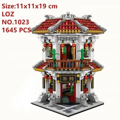 LOZ MINI Blocks Kids Building Toys Bricks Chinese Teahouse Gift Home Decor 1023 - Image 1 of 4