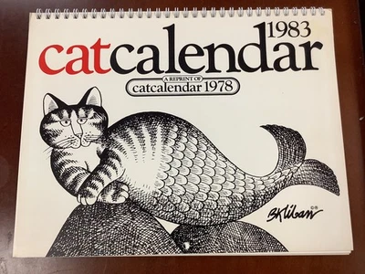 Vtg Cat Calendars B. Kliban Purina 1983 - Image 1 of 2