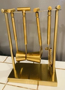 Metal Bar Tool Set with Stand Gold  Bareware - Picture 1 of 5