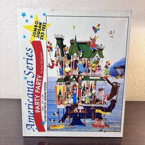 Vintage 1992 "Party Party" von Ann Thompson Americana Serie 500+ Teile Puzzle - Bild 1 von 9