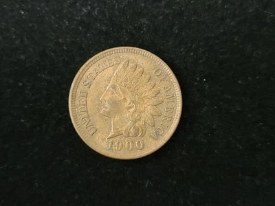 1900 Indian Head Cent About Uncirculated+ 21201 - Image 1 of 2
