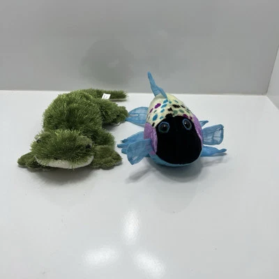 Webkinz Lot  Of Two Lil Kinz Polka Fish Gecko The Frog Pre-Owned No Codes - Image 1 of 4